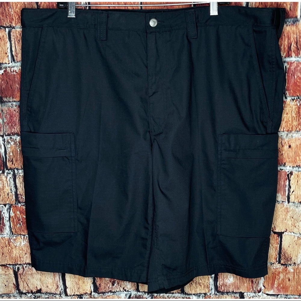 Delta Airlines Uniform Employee Black Work Shorts Size 42 Tall Adjustable Waist